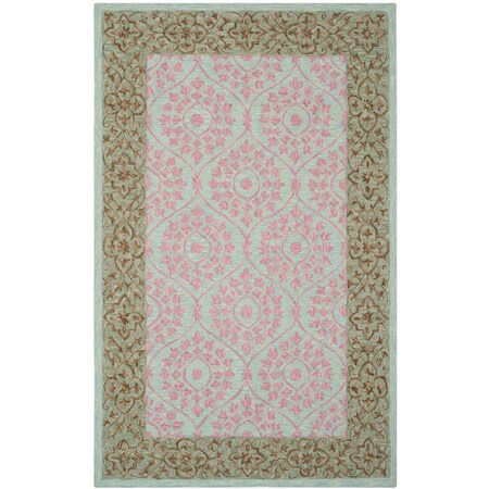 Safavieh Suzani Large Rectangle RugsTaupe & Pink 8 x 10 ft. SZN103A-8